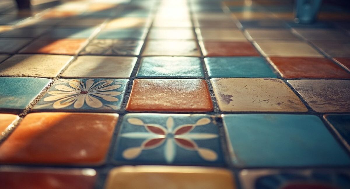 Idées créatives pour relooker une table avec du carrelage rétro