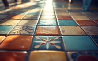 Idées créatives pour relooker une table avec du carrelage rétro