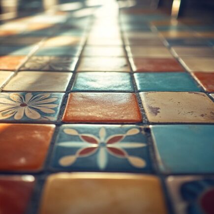 Idées créatives pour relooker une table avec du carrelage rétro