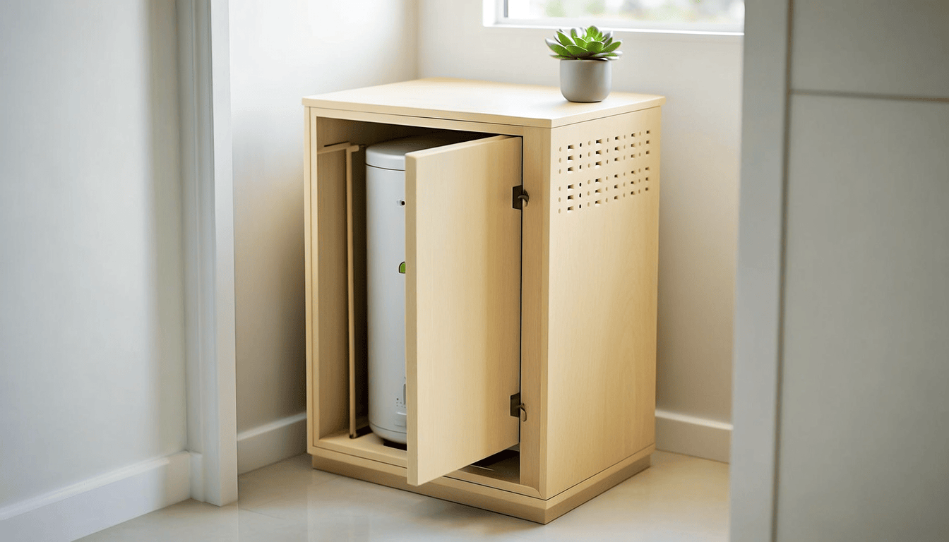 cache chauffe-eau Ikea