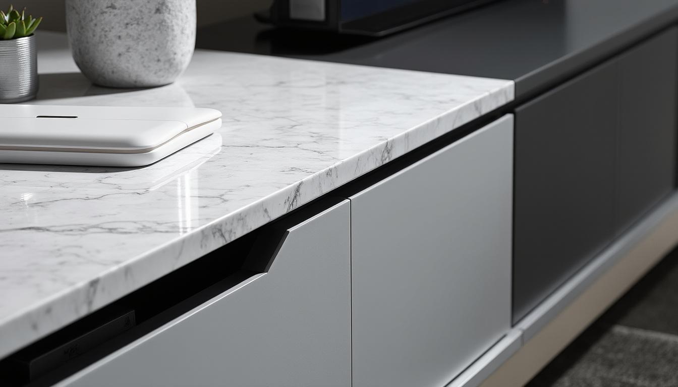 découvrez le meuble tv kikua de 130 cm en blanc brillant, une pièce qui allie avec brio esthétique moderne et fonctionnalité pratique. optimisez votre espace avec ce meuble élégant, parfait pour sublimer votre salon tout en offrant un rangement optimal pour vos appareils audiovisuels.