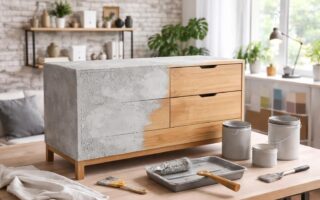 découvrez comment appliquer une peinture effet béton sur vos meubles pour leur donner un style loft moderne et tendance. suivez nos étapes simples pour un résultat professionnel et élégant.