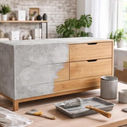 découvrez comment appliquer une peinture effet béton sur vos meubles pour leur donner un style loft moderne et tendance. suivez nos étapes simples pour un résultat professionnel et élégant.