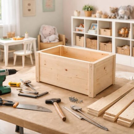 découvrez notre tutoriel diy pour fabriquer un coffre à jouets pratique et esthétique, idéal pour garder la chambre des enfants bien rangée.