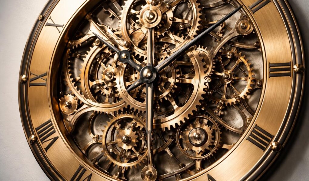 découvrez l'élégance intemporelle des horloges murales mécaniques, alliant le charme des engrenages visibles à une décoration unique et raffinée pour votre intérieur.