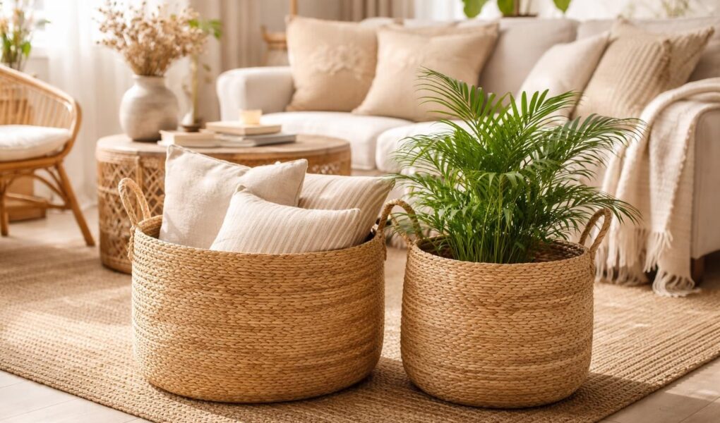 découvrez comment intégrer un panier en jonc de mer pour apporter une touche bohème et naturelle à votre décoration intérieure.