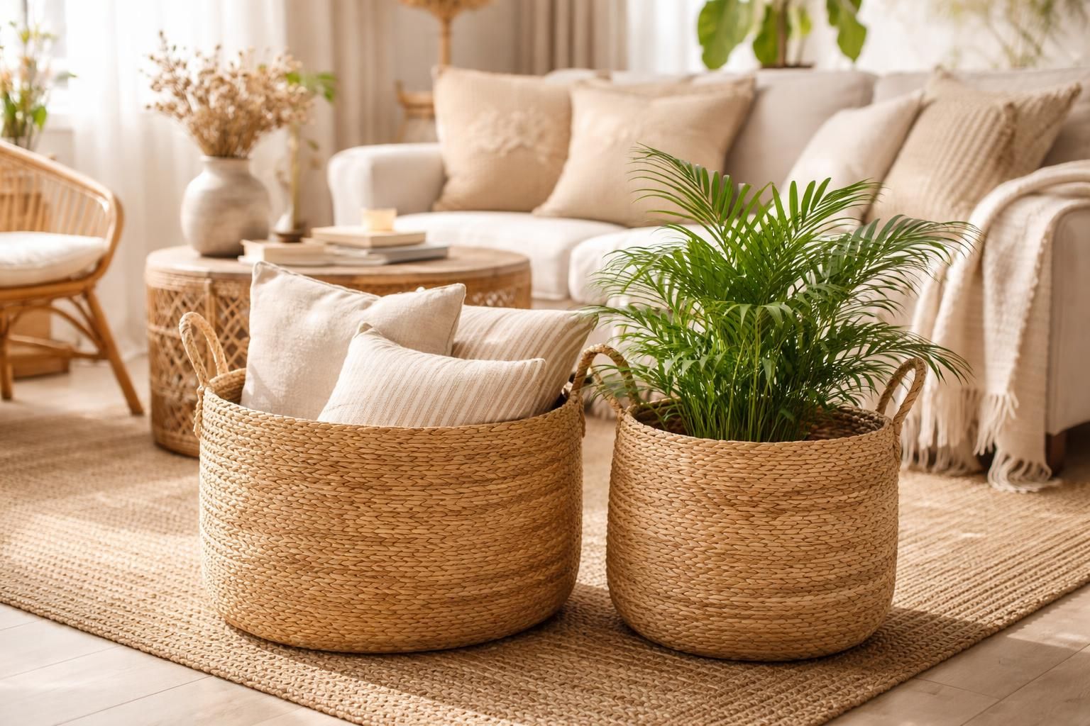 découvrez comment intégrer un panier en jonc de mer pour apporter une touche bohème et naturelle à votre décoration intérieure.