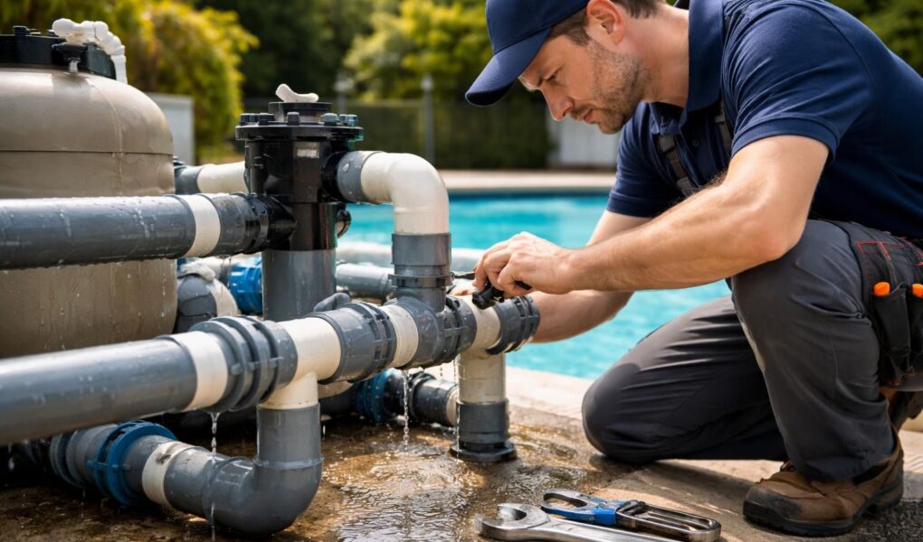 apprenez à diagnostiquer et réparer une fuite dans le circuit de filtration de votre piscine pour assurer une eau claire et un fonctionnement optimal.