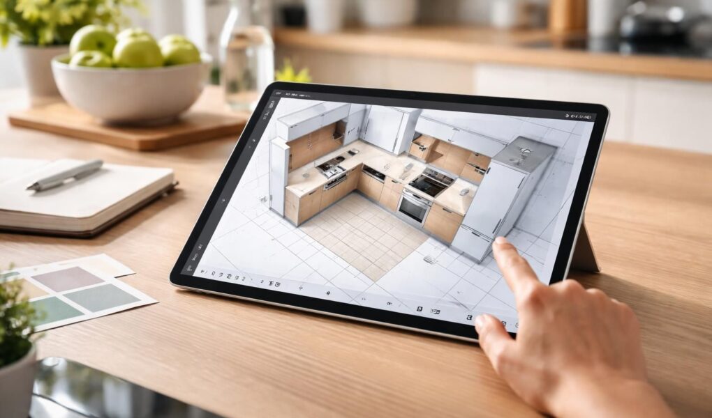 découvrez comment préparer un plan d’implantation de cuisine efficacement grâce à une tablette tactile microsoft, alliant praticité et innovation pour faciliter votre projet.