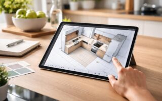 découvrez comment préparer un plan d’implantation de cuisine efficacement grâce à une tablette tactile microsoft, alliant praticité et innovation pour faciliter votre projet.