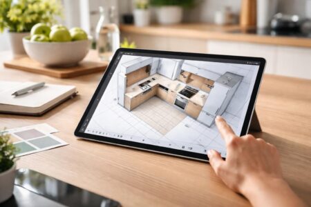 découvrez comment préparer un plan d’implantation de cuisine efficacement grâce à une tablette tactile microsoft, alliant praticité et innovation pour faciliter votre projet.