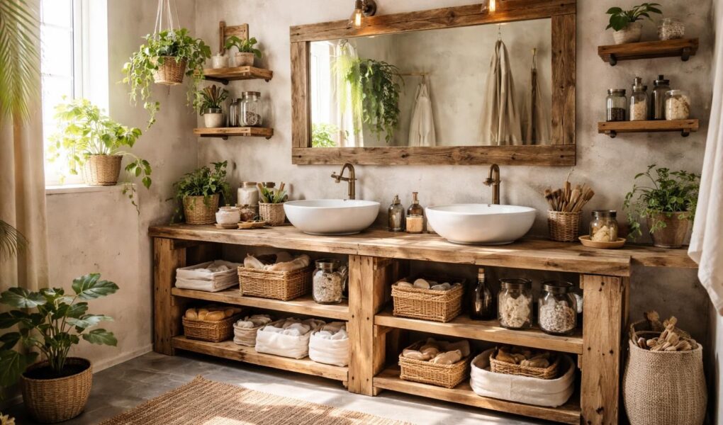 découvrez nos idées pour aménager une salle de bain esprit récup et adoptez une décoration zéro déchet alliant écologie et style.