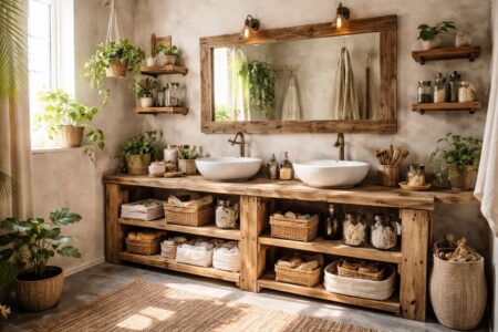 découvrez nos idées pour aménager une salle de bain esprit récup et adoptez une décoration zéro déchet alliant écologie et style.