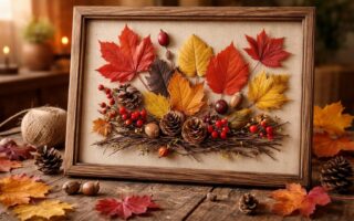 créez un tableau d'automne unique et coloré avec des éléments naturels. suivez notre guide diy pour une décoration chaleureuse et originale à réaliser soi-même.