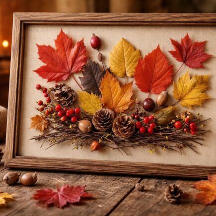créez un tableau d'automne unique et coloré avec des éléments naturels. suivez notre guide diy pour une décoration chaleureuse et originale à réaliser soi-même.