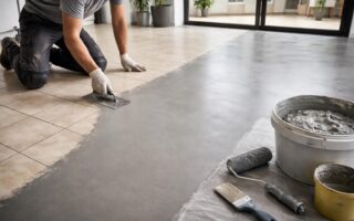 découvrez comment rénover votre sol en carrelage avec du béton ciré grâce à notre guide étape par étape pour un intérieur moderne et élégant.