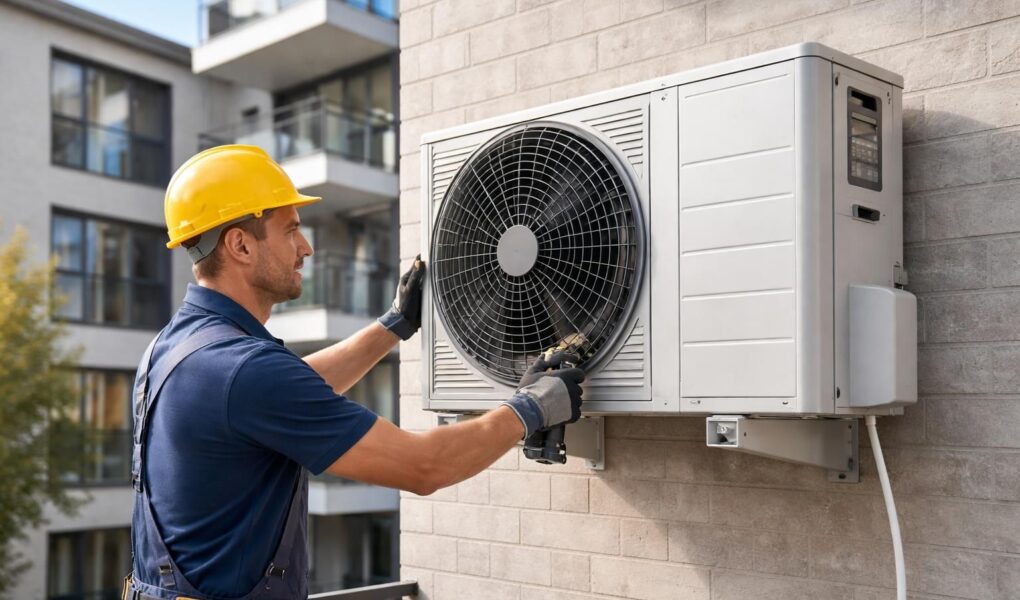 découvrez comment installer une pompe à chaleur efficacement sur la façade d'un immeuble pour optimiser le chauffage et réduire vos consommations d'énergie.