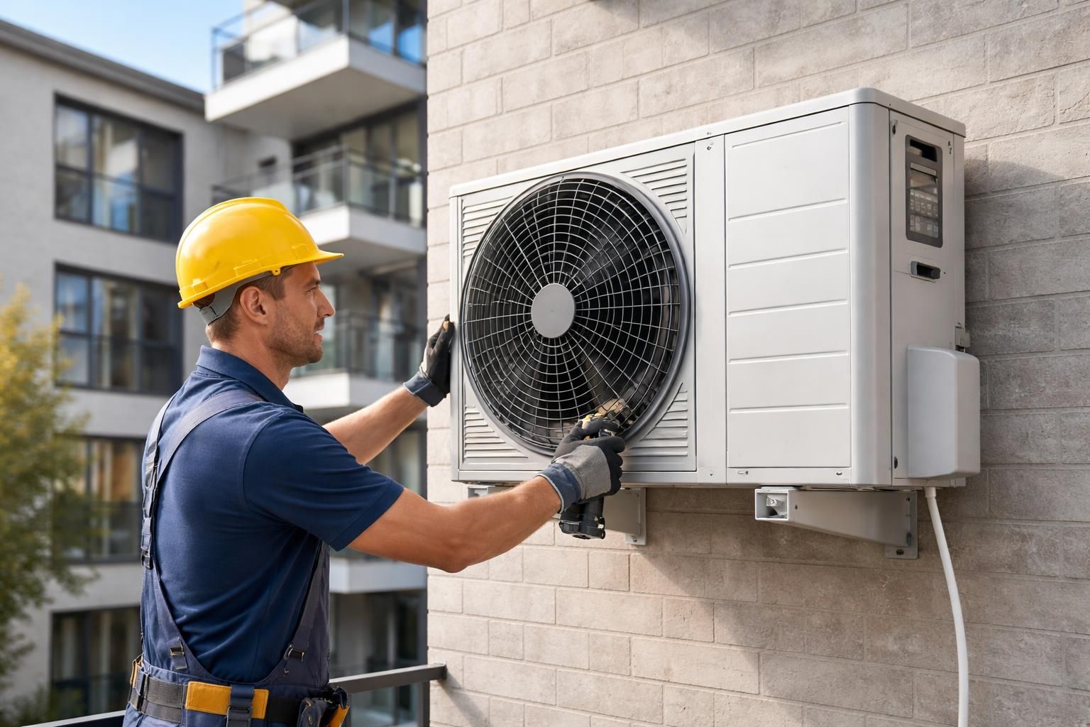 découvrez comment installer une pompe à chaleur efficacement sur la façade d'un immeuble pour optimiser le chauffage et réduire vos consommations d'énergie.