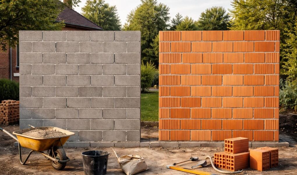 découvrez les avantages et inconvénients du parpaing et de la brique alvéolaire pour choisir le matériau idéal pour votre extension de maison.