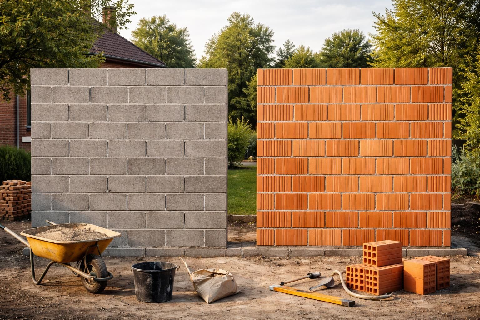 découvrez les avantages et inconvénients du parpaing et de la brique alvéolaire pour choisir le matériau idéal pour votre extension de maison.