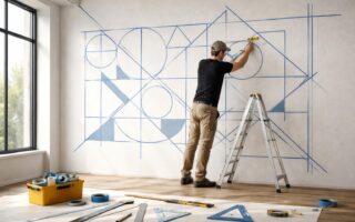 découvrez comment créer des motifs géométriques parfaits avec la peinture graphique murale grâce à nos conseils pratiques et techniques faciles à suivre.