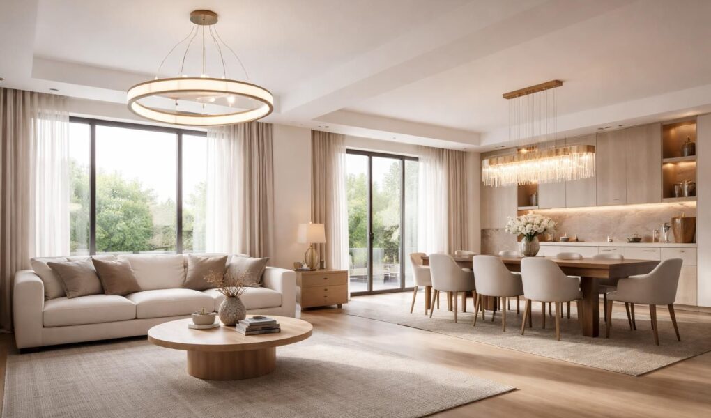 découvrez comment bien choisir la taille de votre plafonnier pour sublimer votre salon et salle à manger, alliant éclairage optimal et décoration harmonieuse.