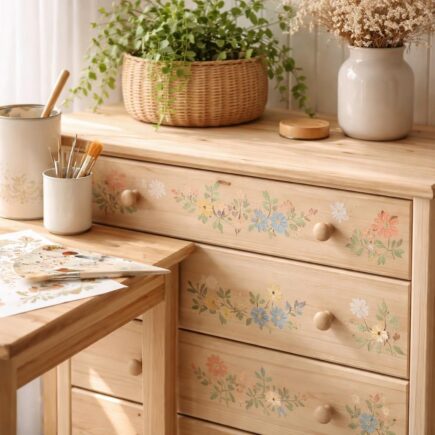 découvrez comment personnaliser facilement vos commodes en bois avec nos pochoirs pour meubles, une astuce simple et créative pour un rendu unique.