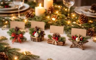 découvrez nos idées créatives de porte-noms de noël diy pour une table féerique et pleine de charme. inspirez-vous pour un décor festif unique et personnalisé.