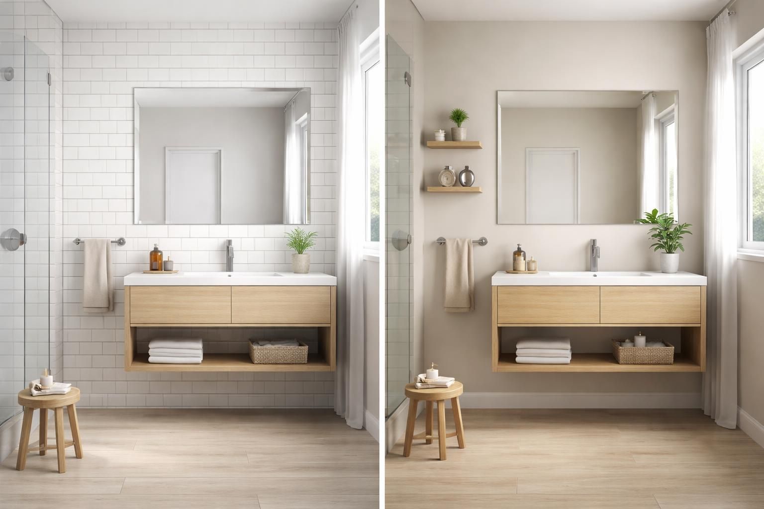 découvrez les avantages et inconvénients des salles de bain avec ou sans carrelage et trouvez le revêtement mural idéal pour votre espace.