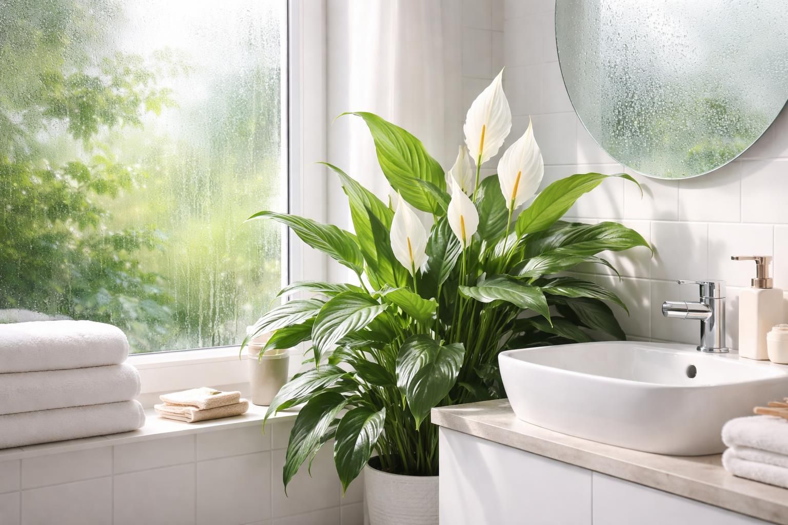 découvrez pourquoi le spathiphyllum est la plante idéale pour votre salle de bain grâce à sa tolérance à l'humidité et ses bienfaits pour purifier l'air.