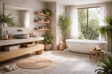 découvrez les matières naturelles et les teintes apaisantes pour une salle de bain zen, un espace parfait pour se détendre et se ressourcer.