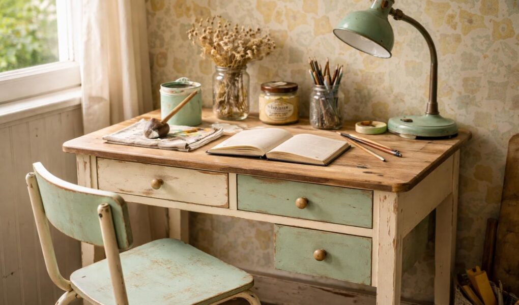 découvrez nos idées diy pour transformer un bureau d'écolier et lui donner un style vintage unique. astuces simples et créatives pour un relooking rétro réussi.