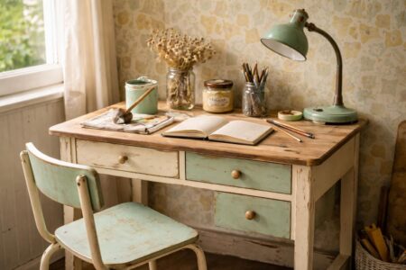 découvrez nos idées diy pour transformer un bureau d'écolier et lui donner un style vintage unique. astuces simples et créatives pour un relooking rétro réussi.