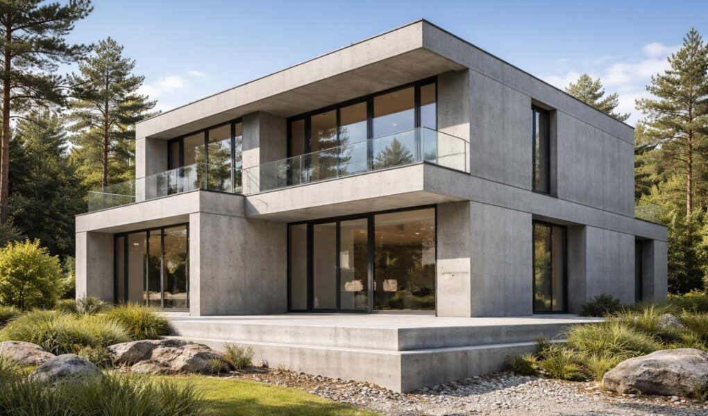 découvrez les avantages d'une maison en béton banché, une solution durable et robuste pour une construction solide et résistante aux aléas climatiques.