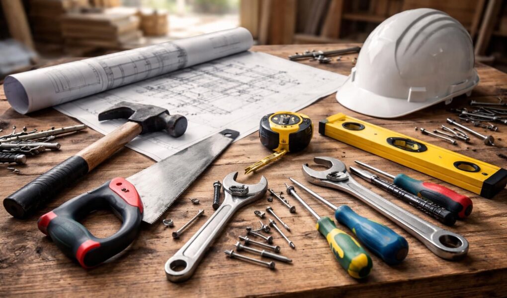 découvrez notre liste complète des outils essentiels pour la construction d'une maison, idéale pour les professionnels comme pour les amateurs du bricolage.