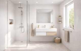 découvrez comment aménager une salle de bain avec du lambris pvc pour un espace moderne, résistant à l'humidité et facile à entretenir.