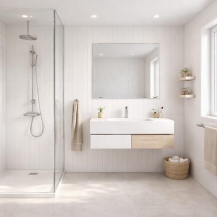 découvrez comment aménager une salle de bain avec du lambris pvc pour un espace moderne, résistant à l'humidité et facile à entretenir.