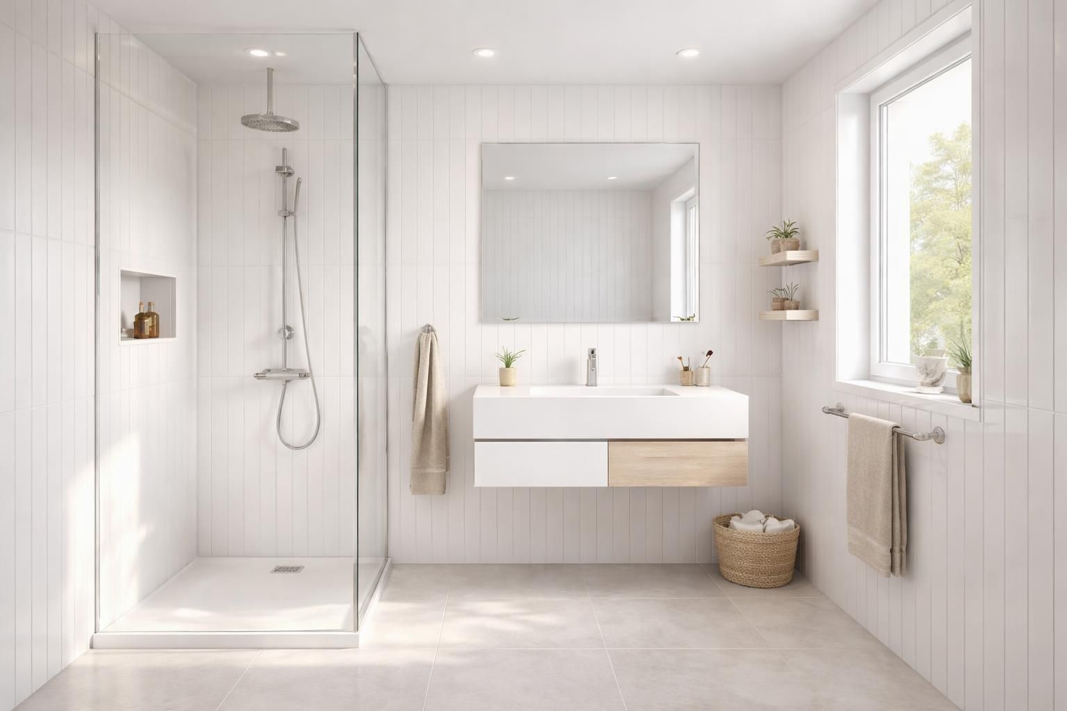 découvrez comment aménager une salle de bain avec du lambris pvc pour un espace moderne, résistant à l'humidité et facile à entretenir.