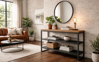 découvrez comment aménager votre salon avec une console au style industriel chic, alliant design tendance et fonctionnalité pour un intérieur moderne et accueillant.