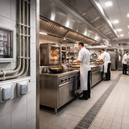 découvrez les normes électriques strictes à respecter dans une cuisine de restaurant pour assurer sécurité et conformité.