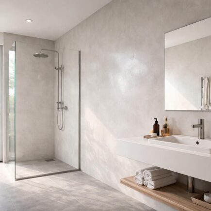 découvrez les enduits spécialement conçus pour les salles de bain, offrant une résistance optimale à l'humidité et protégeant efficacement vos murs contre les moisissures.