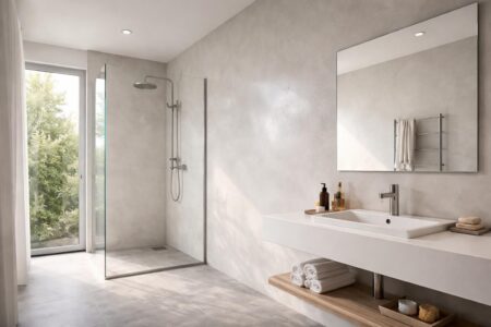 découvrez les enduits spécialement conçus pour les salles de bain, offrant une résistance optimale à l'humidité et protégeant efficacement vos murs contre les moisissures.
