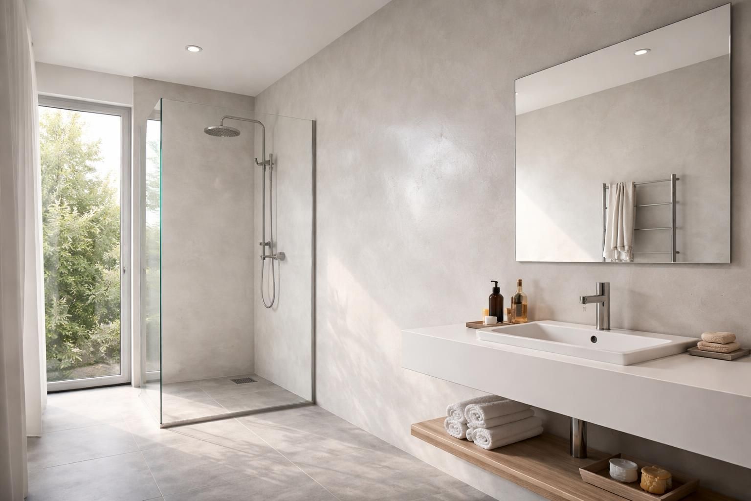 découvrez les enduits spécialement conçus pour les salles de bain, offrant une résistance optimale à l'humidité et protégeant efficacement vos murs contre les moisissures.