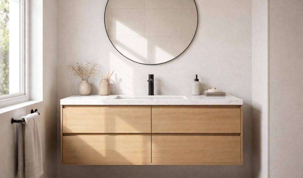 découvrez la hauteur idéale du plan de travail en salle de bain selon les normes pour allier confort et fonctionnalité dans votre espace.