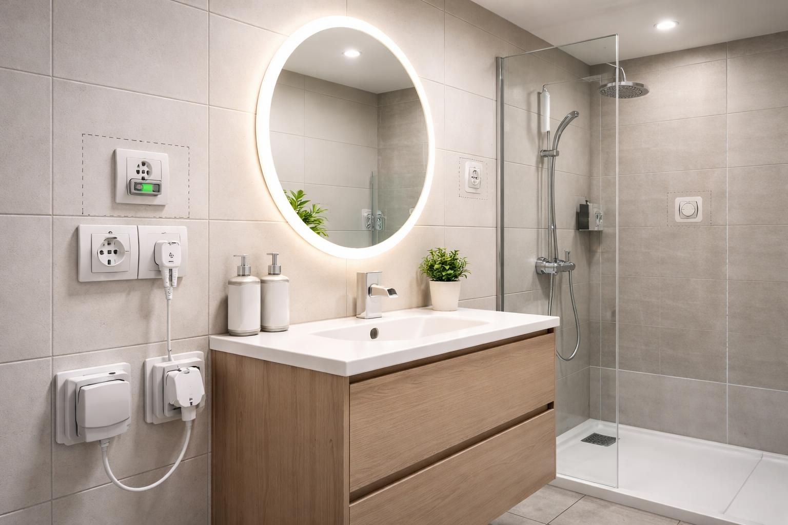 découvrez comment choisir la prise électrique adaptée pour votre salle de bain en respectant les normes et règles de sécurité indispensables pour un espace humide.