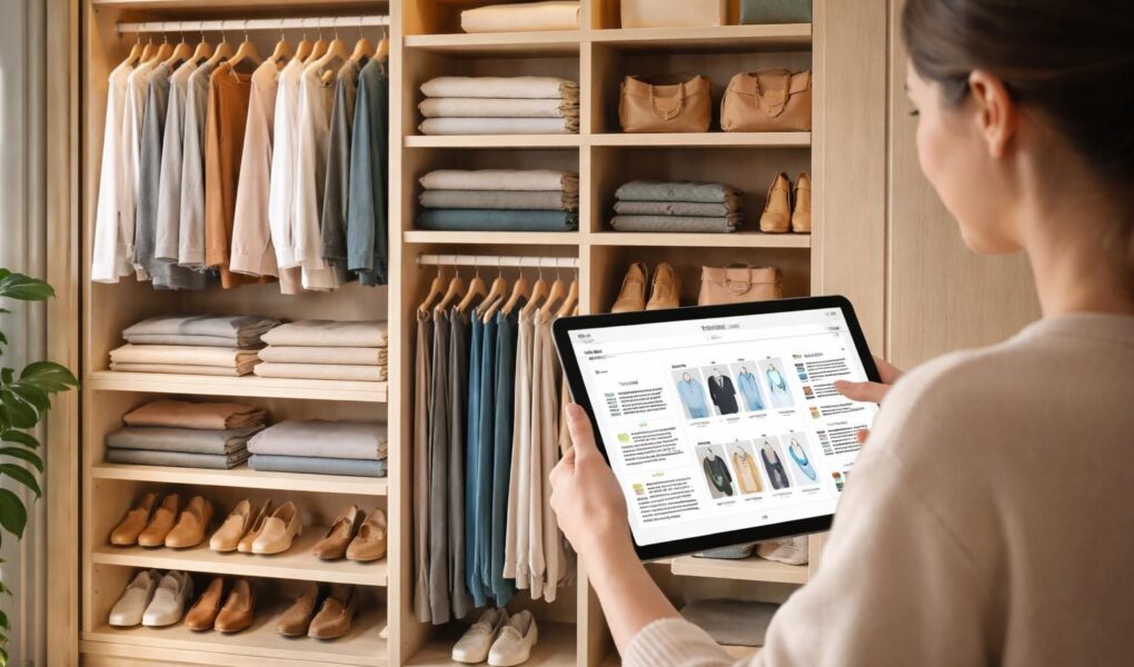 découvrez comment transformer facilement un placard en dressing grâce à une tablette tactile pour un rangement optimisé et moderne.