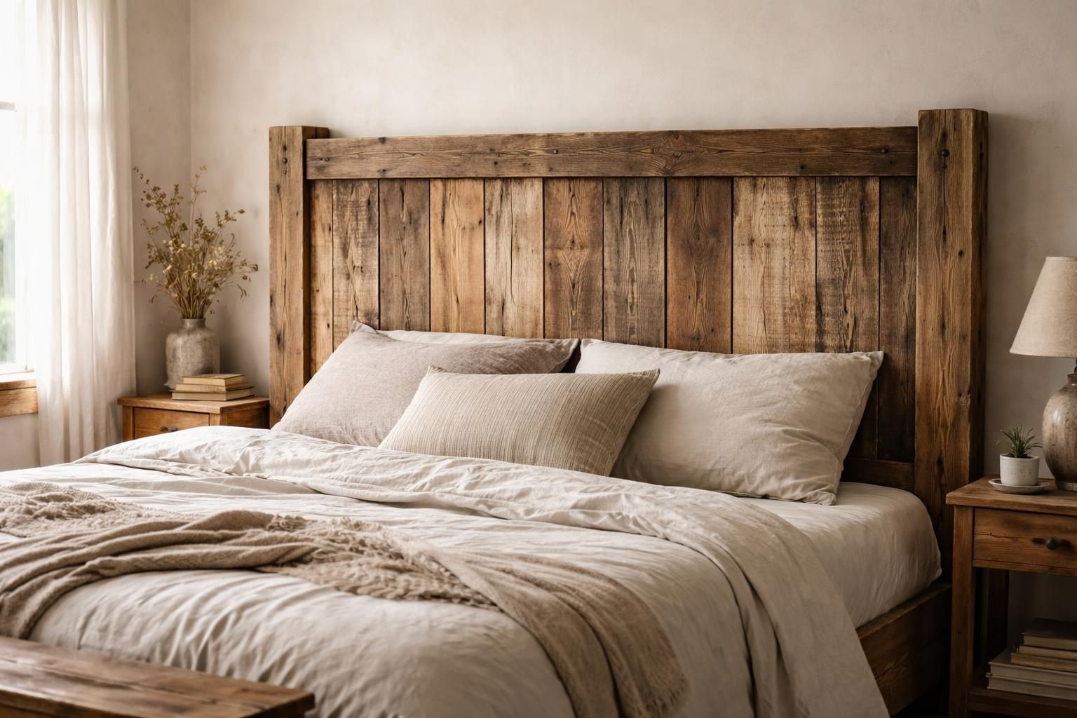 découvrez comment créer un style grange unique avec une tête de lit en bois récupéré. donnez du charme et de l'authenticité à votre chambre grâce à des matériaux recyclés et un design rustique.