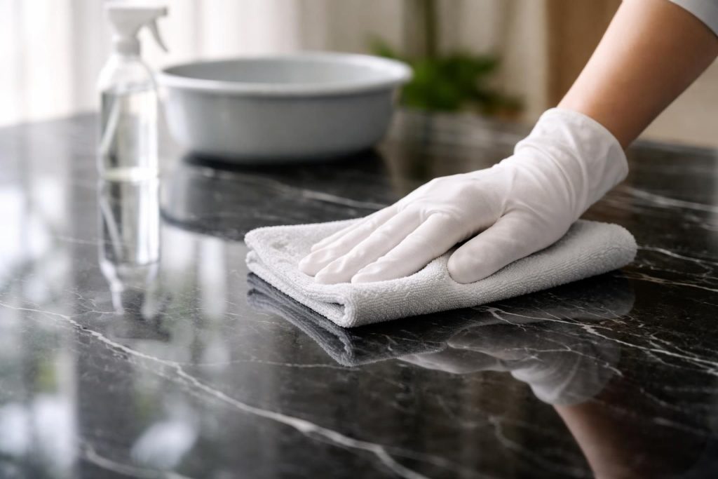 découvrez nos conseils pratiques pour nettoyer le marbre noir efficacement tout en évitant les traces et les ternissures, pour un éclat durable.