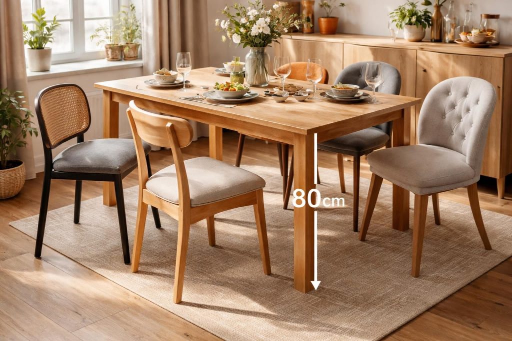 découvrez quelle hauteur de chaise convient le mieux pour une table de 80 cm et explorez les options idéales pour un confort optimal lors de vos repas ou moments de travail.